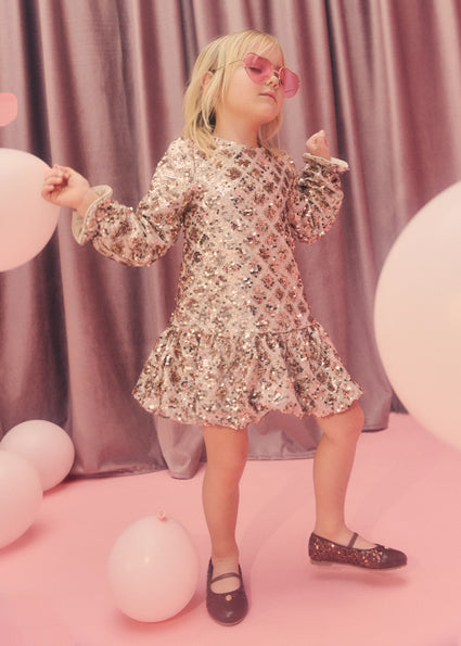Vestido lentejuelas rombos