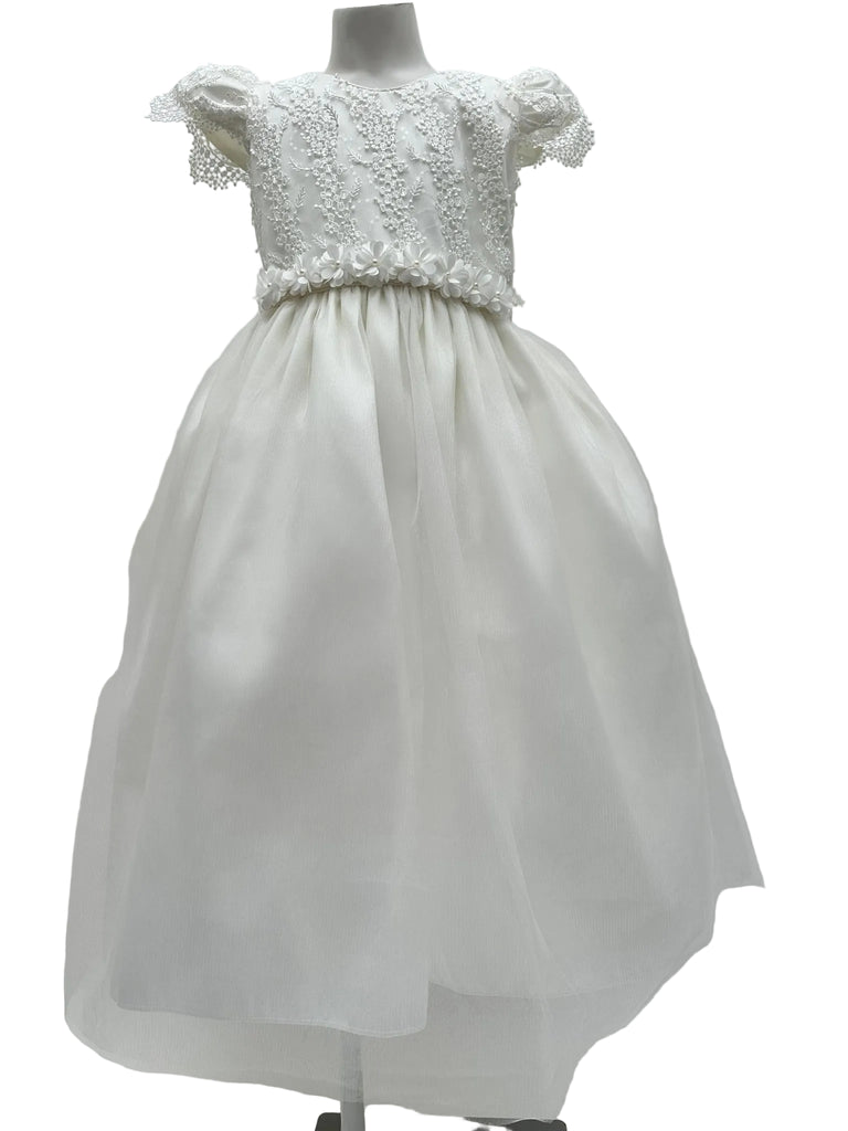 Vestido peto bordado falda de tul