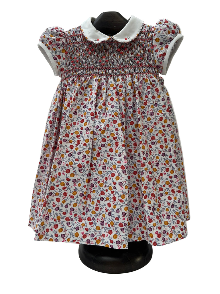 Vestido con punto smock