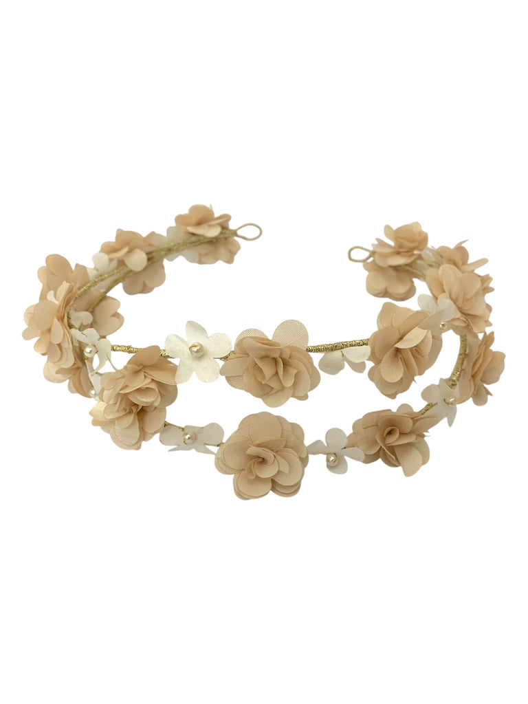 Diadema doble flores