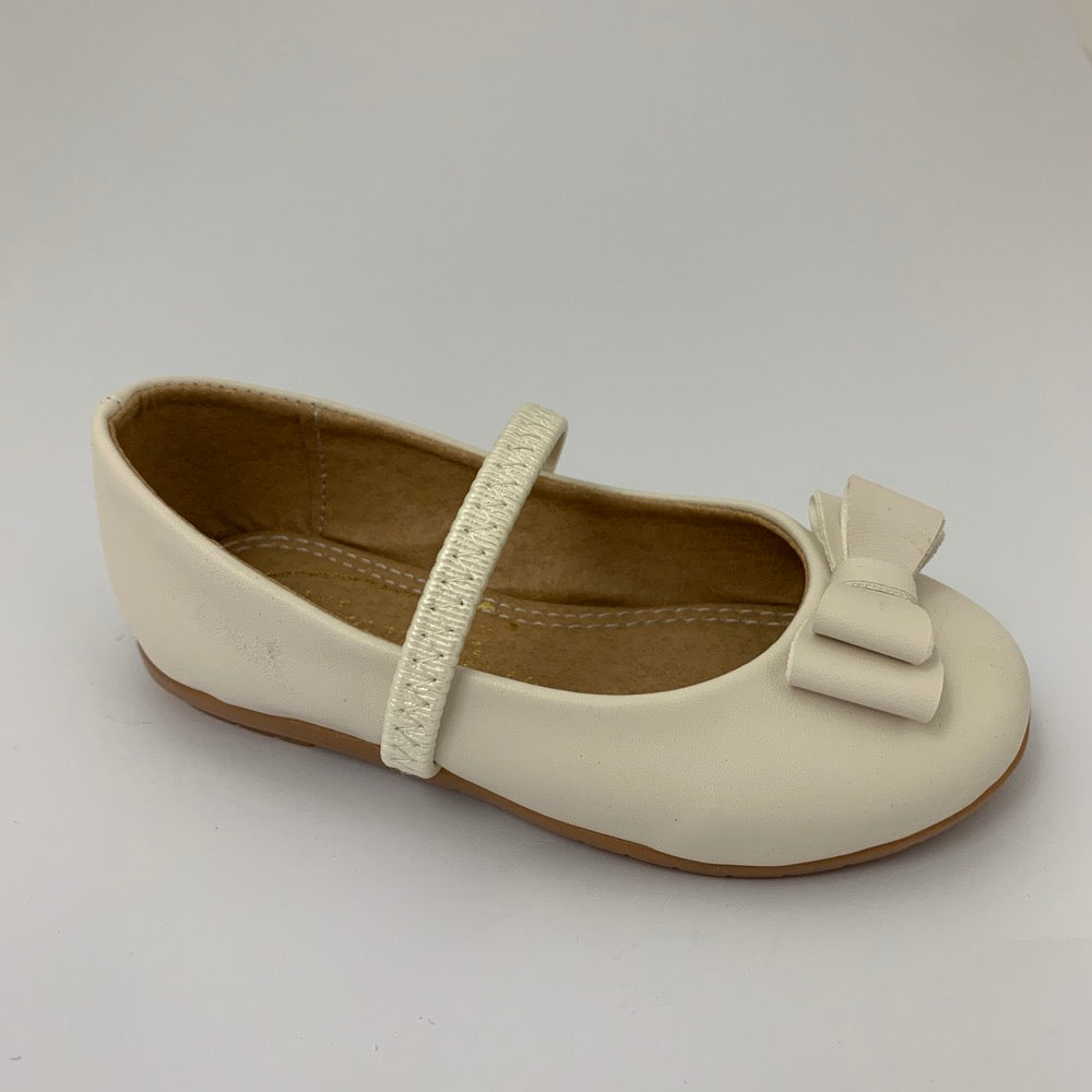 Zapato para meninas o comunión con moño al frente